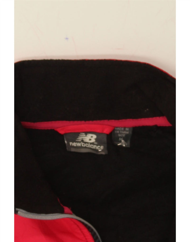 NEW BALANCE Womens Fleece Jacket UK 14 Medium Black Colourblock Polyester Vintage New Balance and Second-Hand New Balance from Messina Hembry 