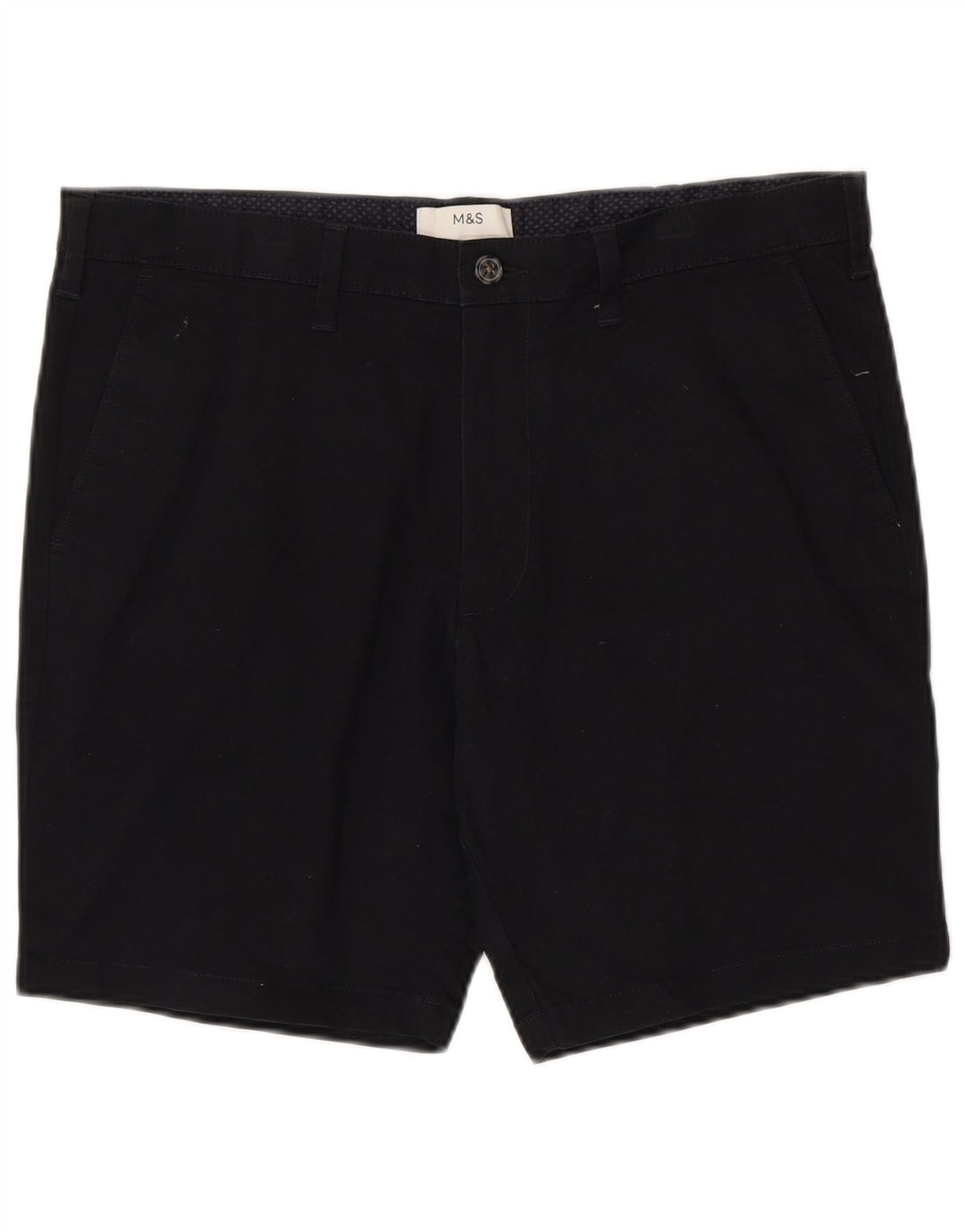 Ανδρικό σορτς Chino Marks & Spencer W36 Large Navy Blue από βαμβάκι