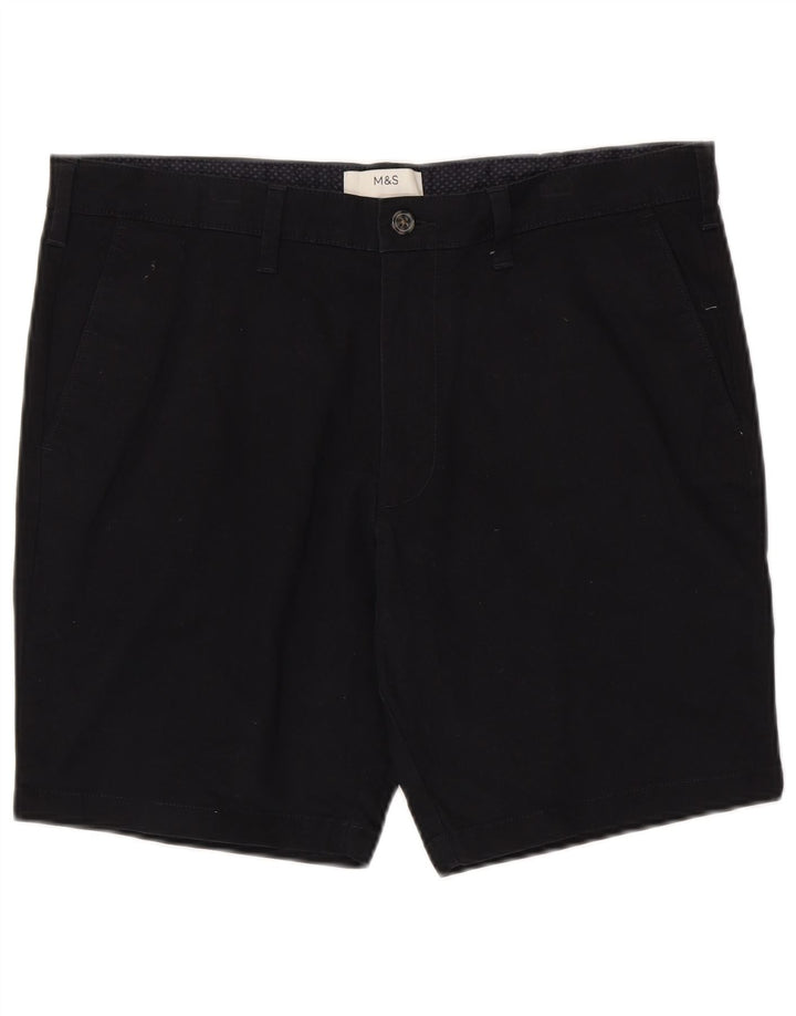 Ανδρικό σορτς Chino Marks & Spencer W36 Large Navy Blue από βαμβάκι