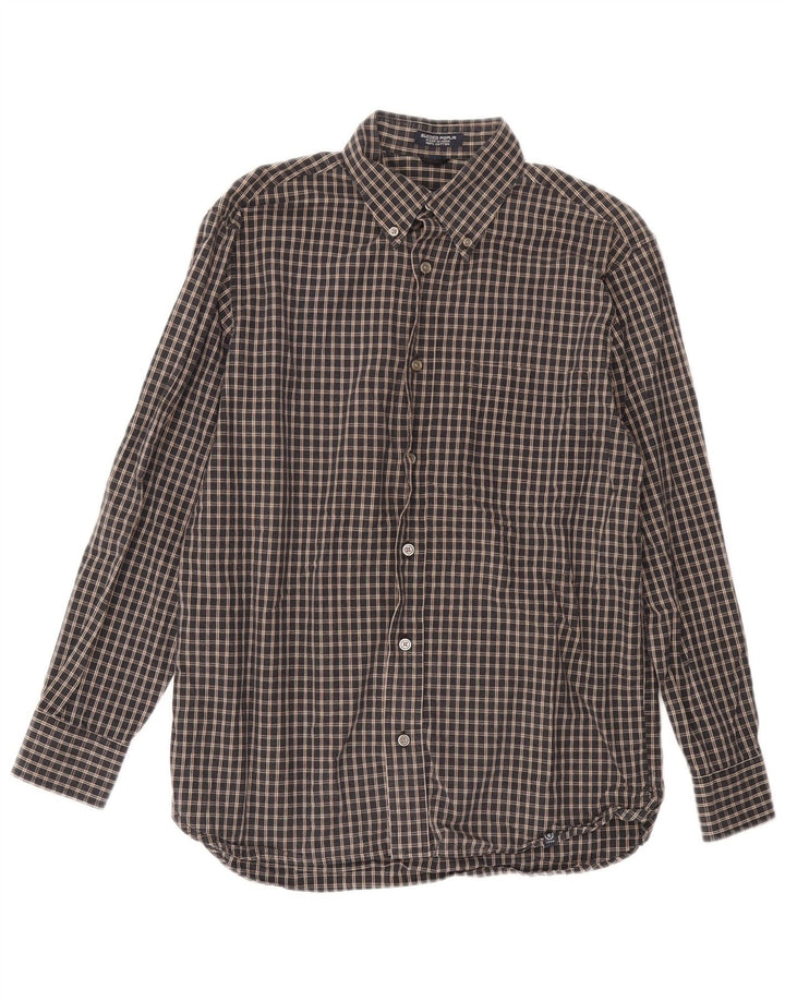 Ανδρικό πουκάμισο IZOD Small Navy Blue Check Cotton
