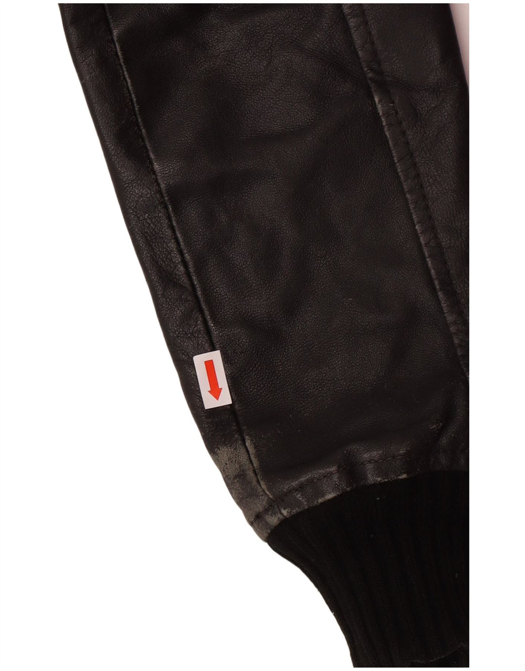 XDYE Γυναικείο Δερμάτινο Μπουφάν UK 10 Small Black Leather Biker