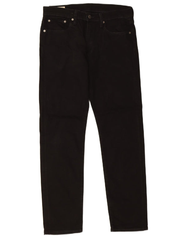 Levi's Mens 502 Tapered Jeans W32 L31 Μαύρο βαμβακερό