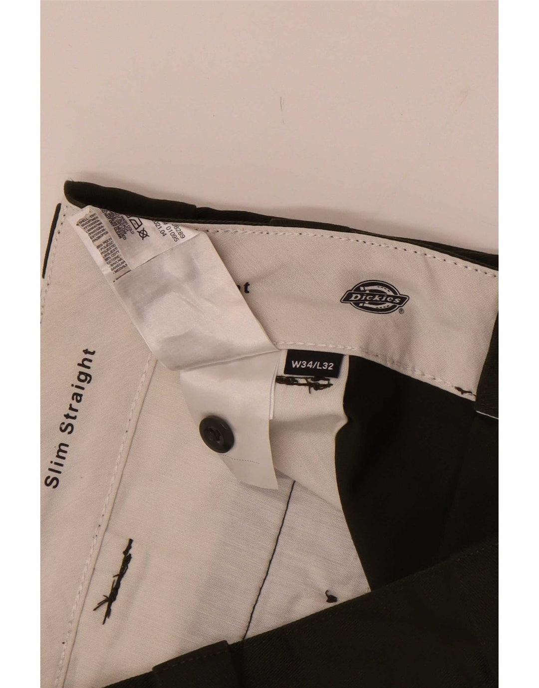 Dickies Ανδρικό ίσιο παντελόνι Chino W34 L32 Χακί Πολυεστέρας