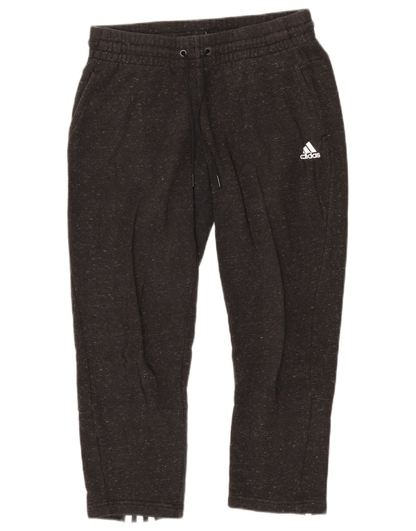Γυναικεία φόρμα παντελόνια ADIDAS Crop UK 12/14 Βαμβακερά μεσαία γκρίζα