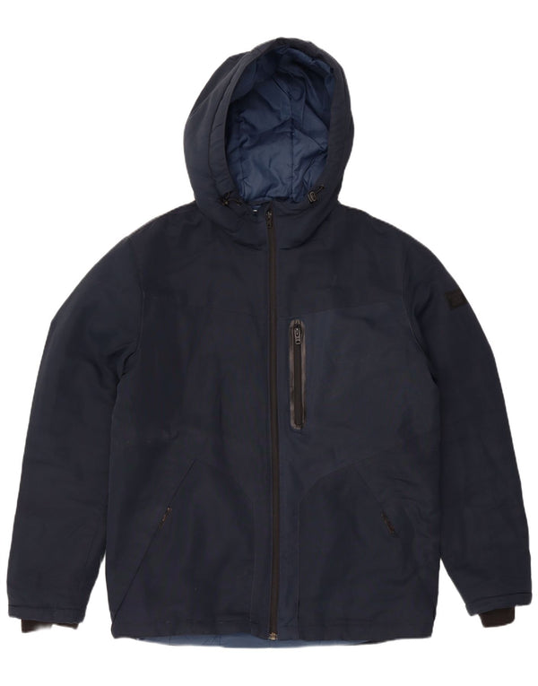 Jack & Jones Ανδρικό μπουφάν με κουκούλα UK 40 Large Navy Blue Modern