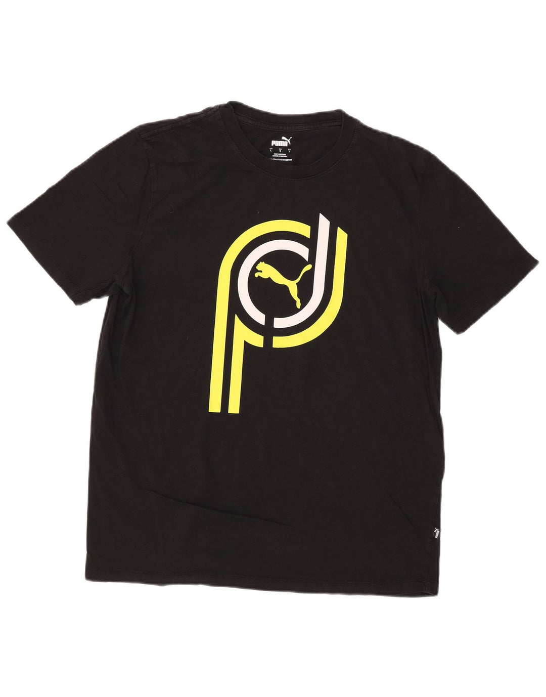 Ανδρικό γραφικό T-Shirt Puma Top Large Μαύρο