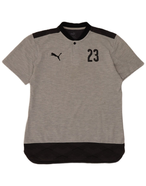 Puma Ανδρικό SSG γραφικό μπλουζάκι Halvestorf/Herkendorf Top Large Grey Sports