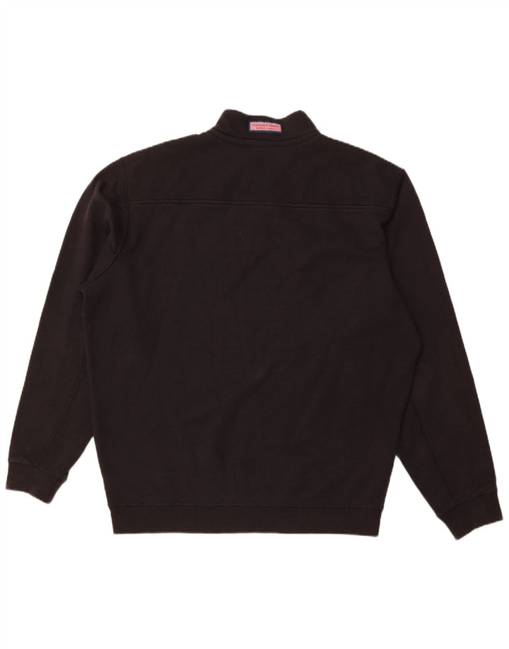 VINEYARD VINES Ανδρικό φούτερ με φερμουάρ, μεσαίο μαύρο