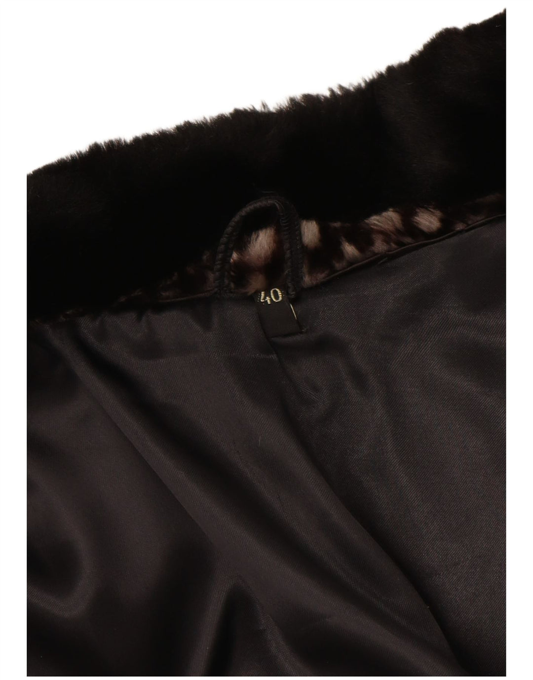 Γυναικείο παλτό VINTAGE από ψεύτικη γούνα EU 40 Μεσαίο Καφέ Γεωμετρικό