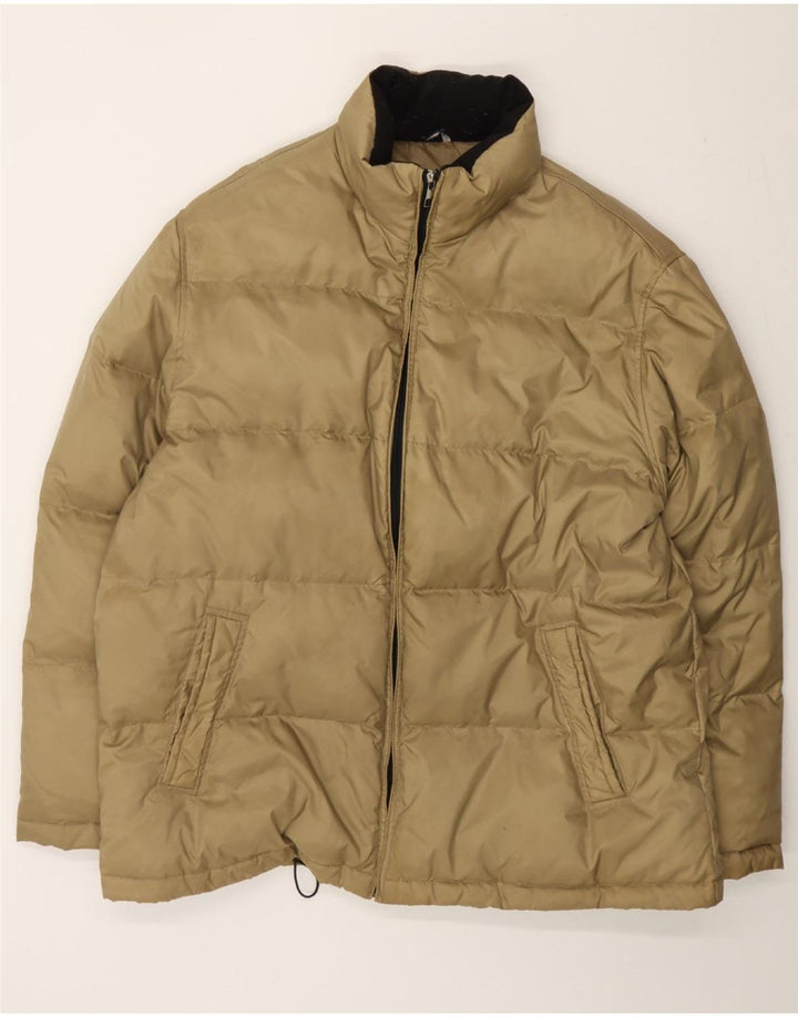 NANGAPARBAT Ανδρικό μπουφάν με επένδυση IT 58 4XL Beige Polyester