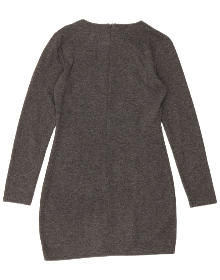 Γυναικείο μακρυμάνικο φόρεμα Zara UK 12 Medium Grey