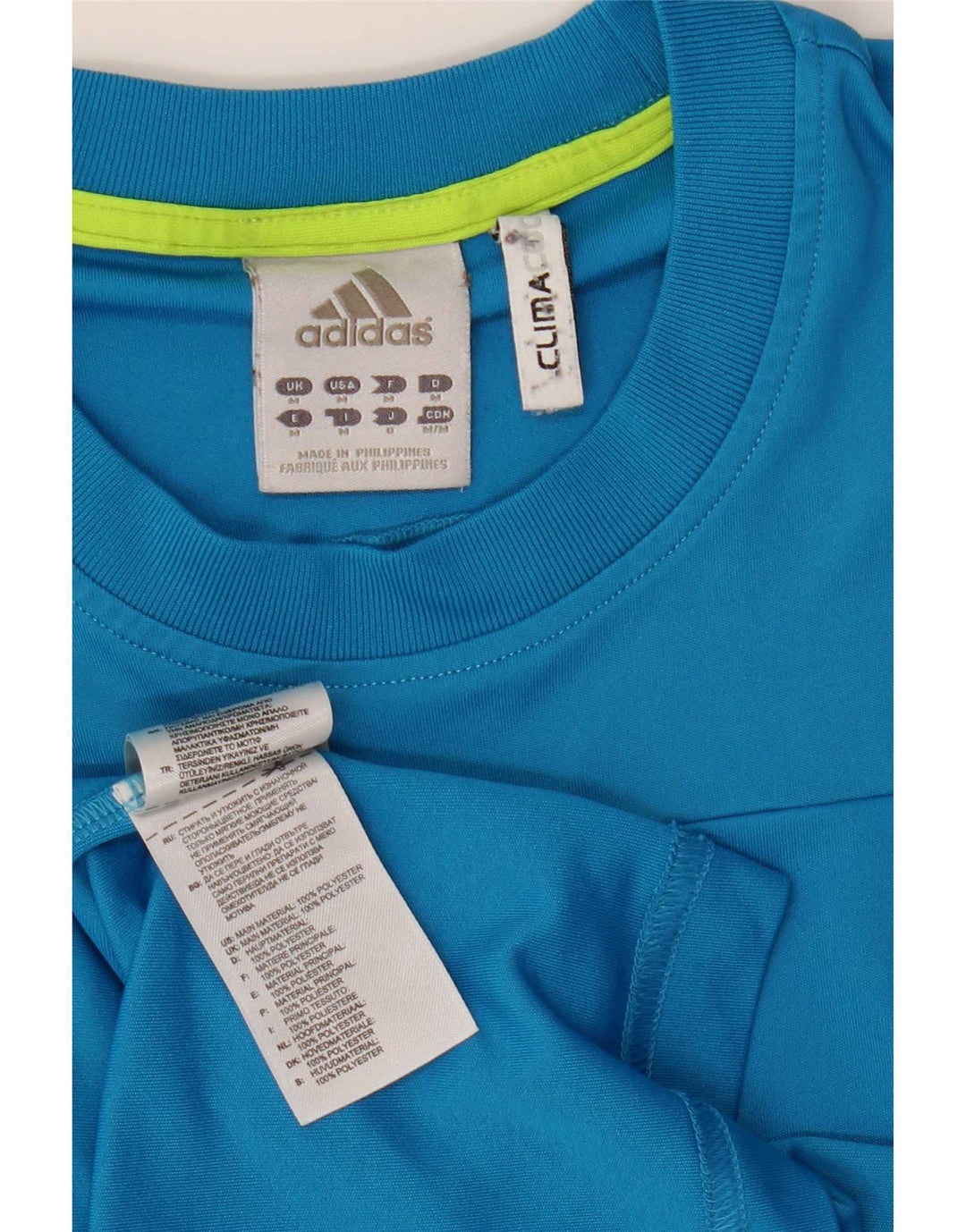 Ανδρικό T-Shirt Adidas Climacool Top Medium Blue Polyester