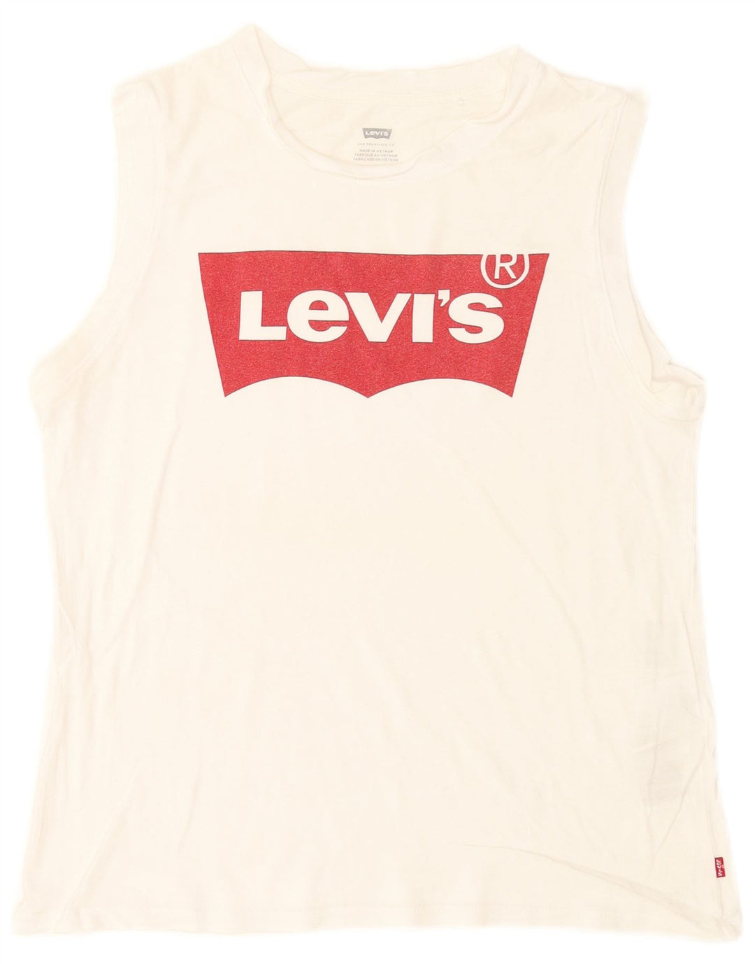 Ανδρικό γραφικό T-Shirt Levi's Top Μεσαίο λευκό βαμβακερό