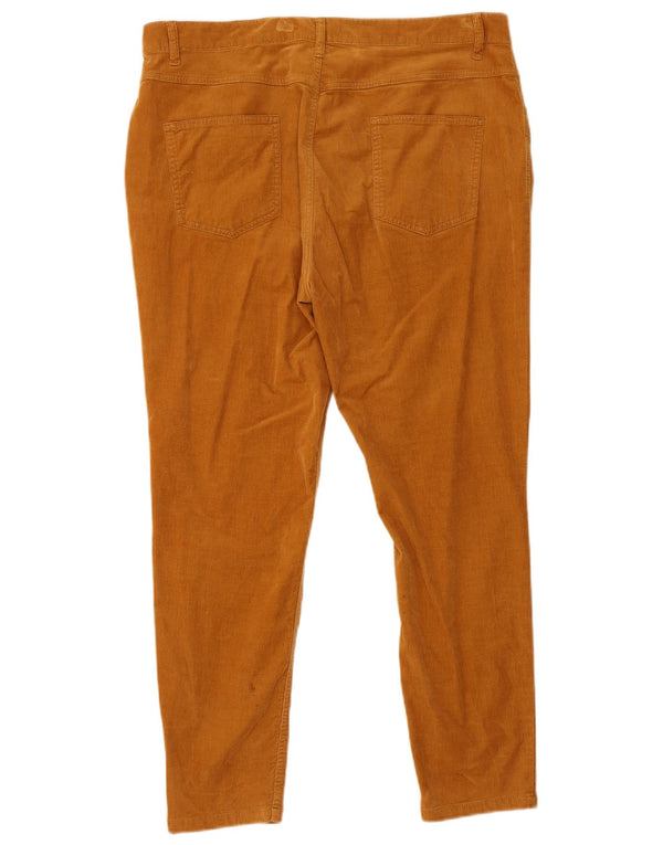 Marks & Spencer Γυναικείο Λεπτό Κοτλέ Παντελόνι UK 18 XL W38 L28 Καφέ βαμβακερό