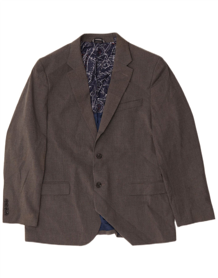 Nautica Ανδρικό μπουφάν σακάκι με 2 κουμπιά UK 44 2XL Grey Polyester