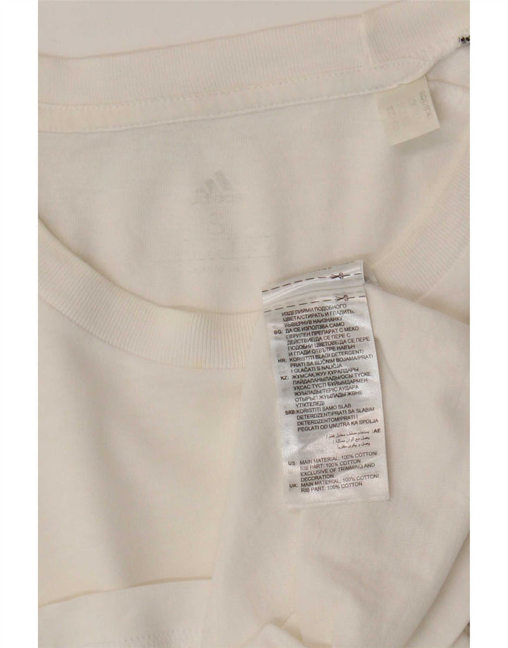 Ανδρικό T-Shirt Adidas Top Μικρό λευκό βαμβακερό