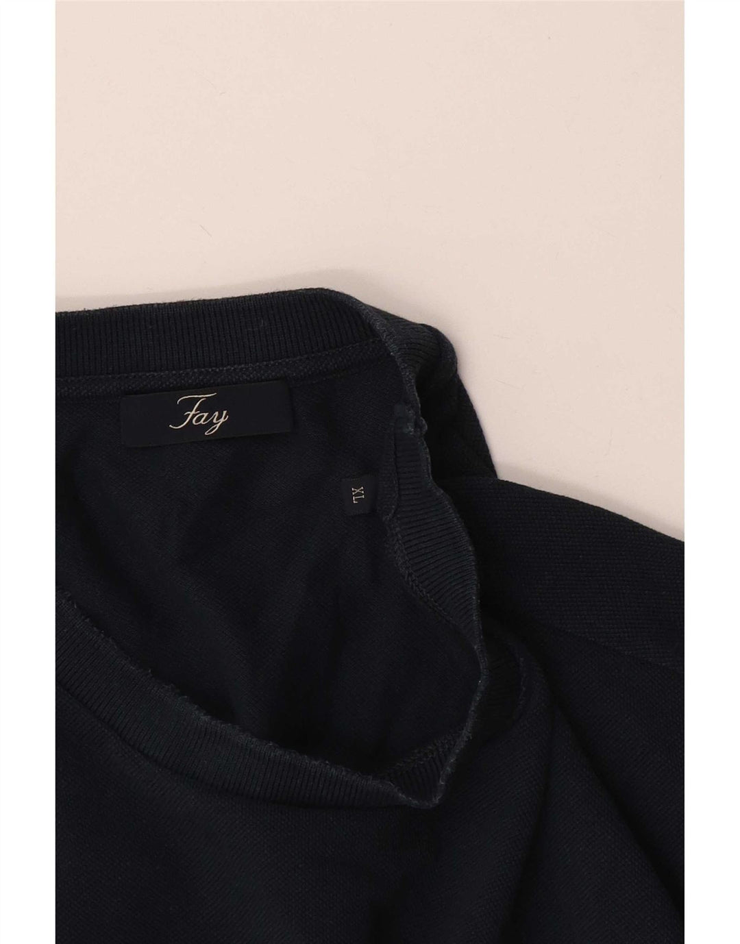 Ανδρικό T-Shirt Fay Top XL Navy Blue ριγέ