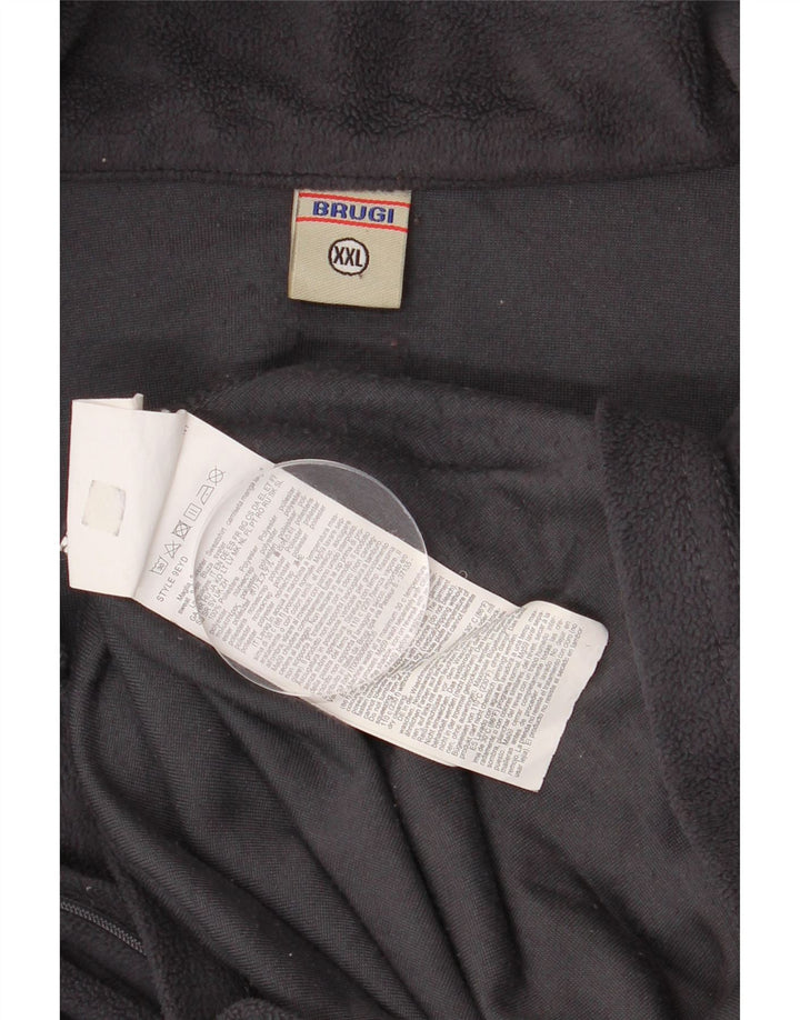 Brugi Ανδρικό φερμουάρ Fleece Jumper 2XL Γκρι Πολυεστέρας