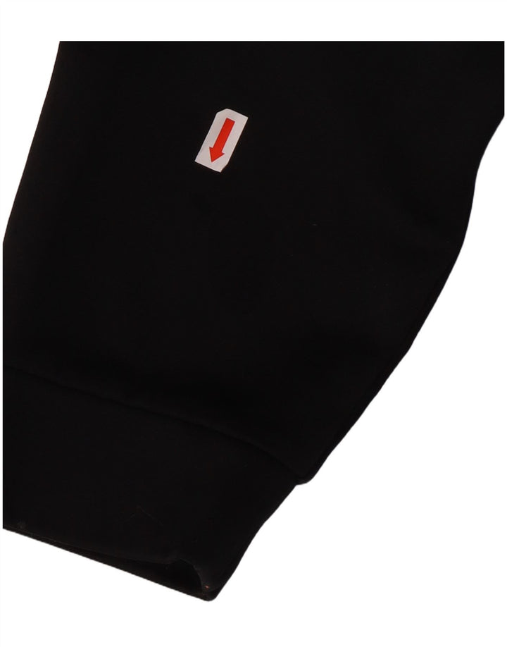 Ανδρικό πουλόβερ NIKE με φερμουάρ Dri Fit, μεσαίο μαύρο πολυεστέρα