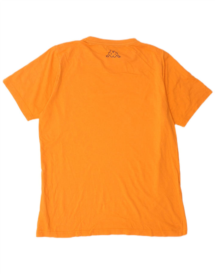 Ανδρικό γραφικό T-Shirt Kappa Top μεγάλο πορτοκαλί βαμβακερό