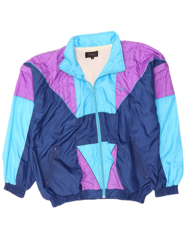 Ανδρική φόρμα VINTAGE Top Jacket XL Blue Colorblock Nylon