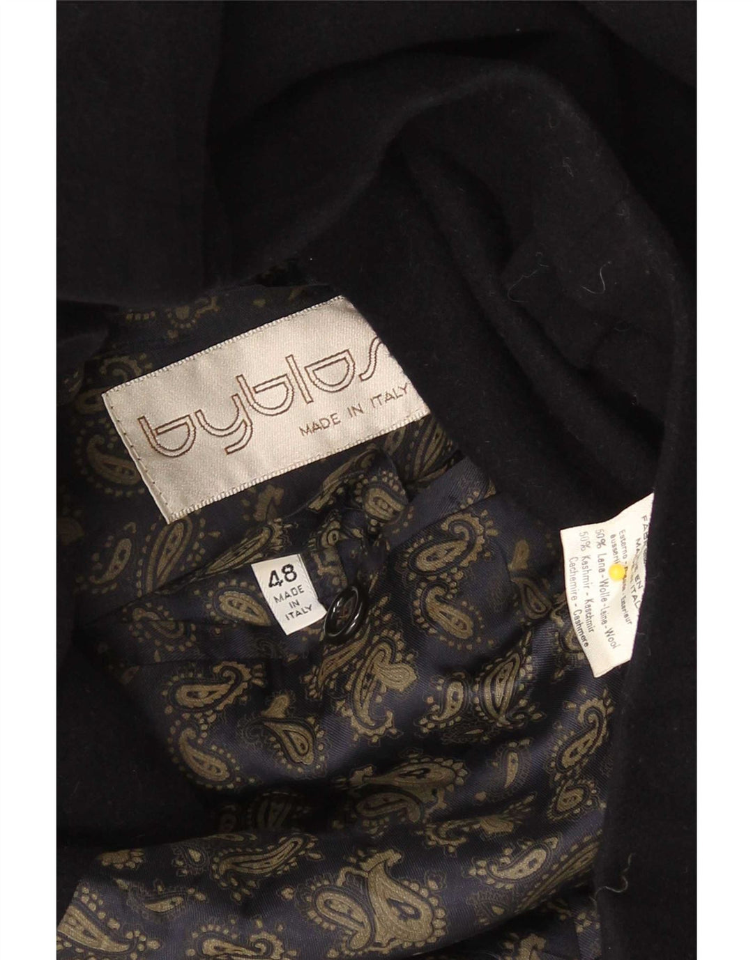 Byblos Ανδρικό τζάκετ Blazer 3 κουμπιών IT 48 Medium Navy Blue Wool