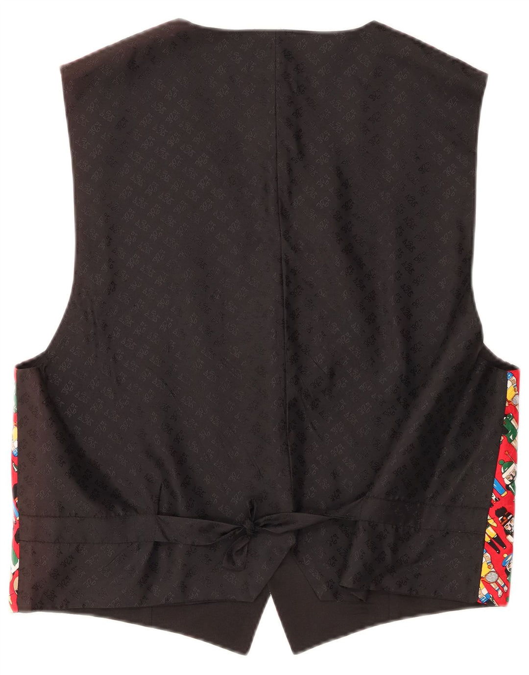 Ανδρικό γιλέκο VINTAGE με αφηρημένο σχέδιο XL Κόκκινη βισκόζη