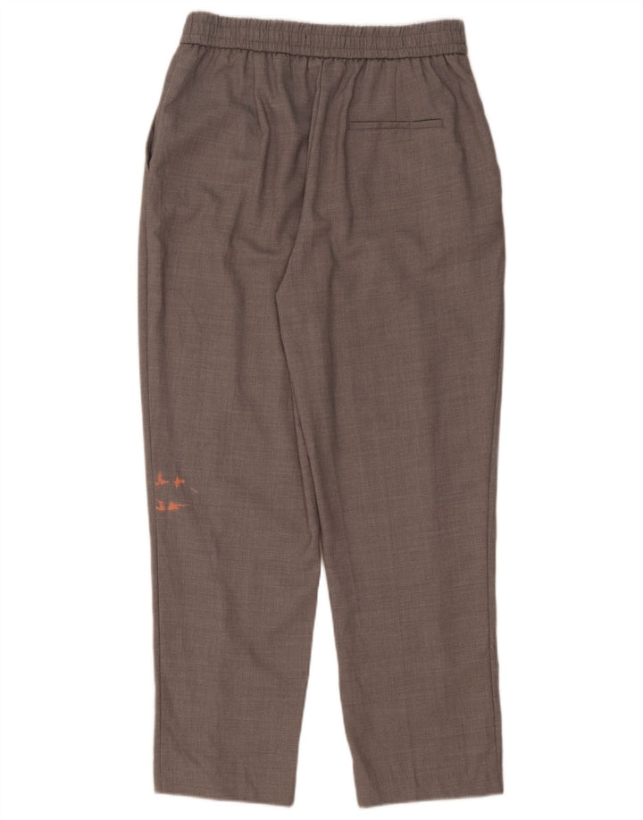 Zara Γυναικείο κωνικό παντελόνι Chino Medium W28 L26 Grey Polyester