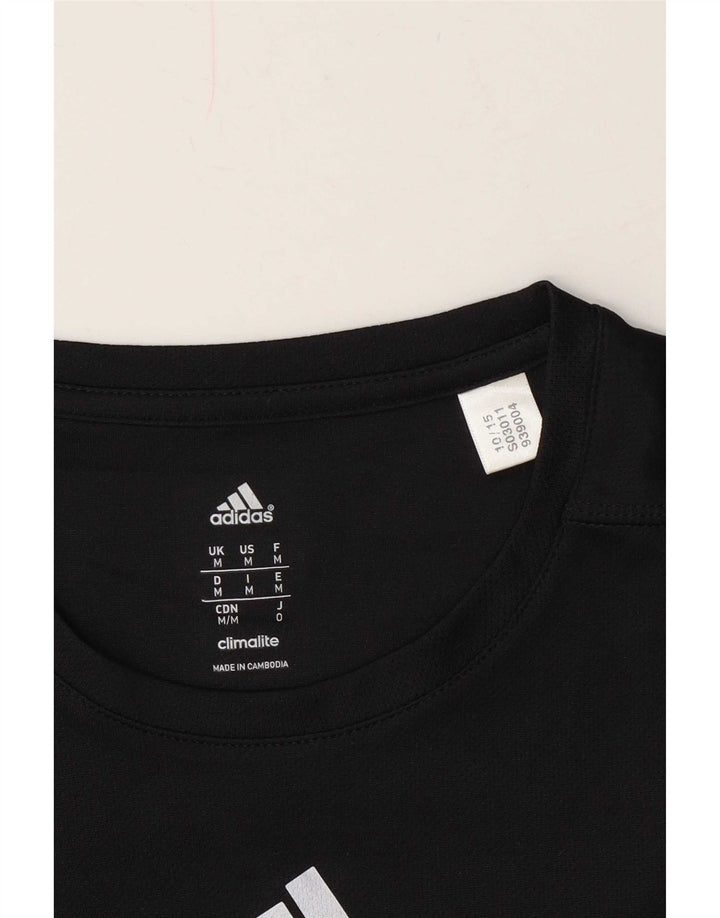 Ανδρικό T-Shirt Climalite Adidas Top Medium Μαύρο