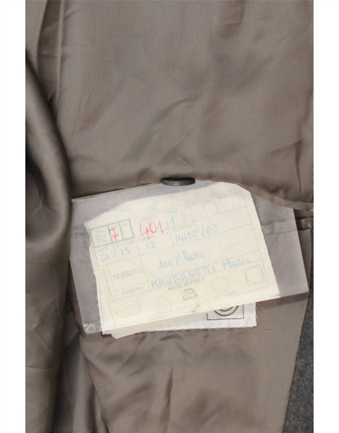 Vintage Ανδρικό Μπουφάν Μπλέιζερ με Διπλό Στήθος IT 52 XL Γκρι Μαλλί