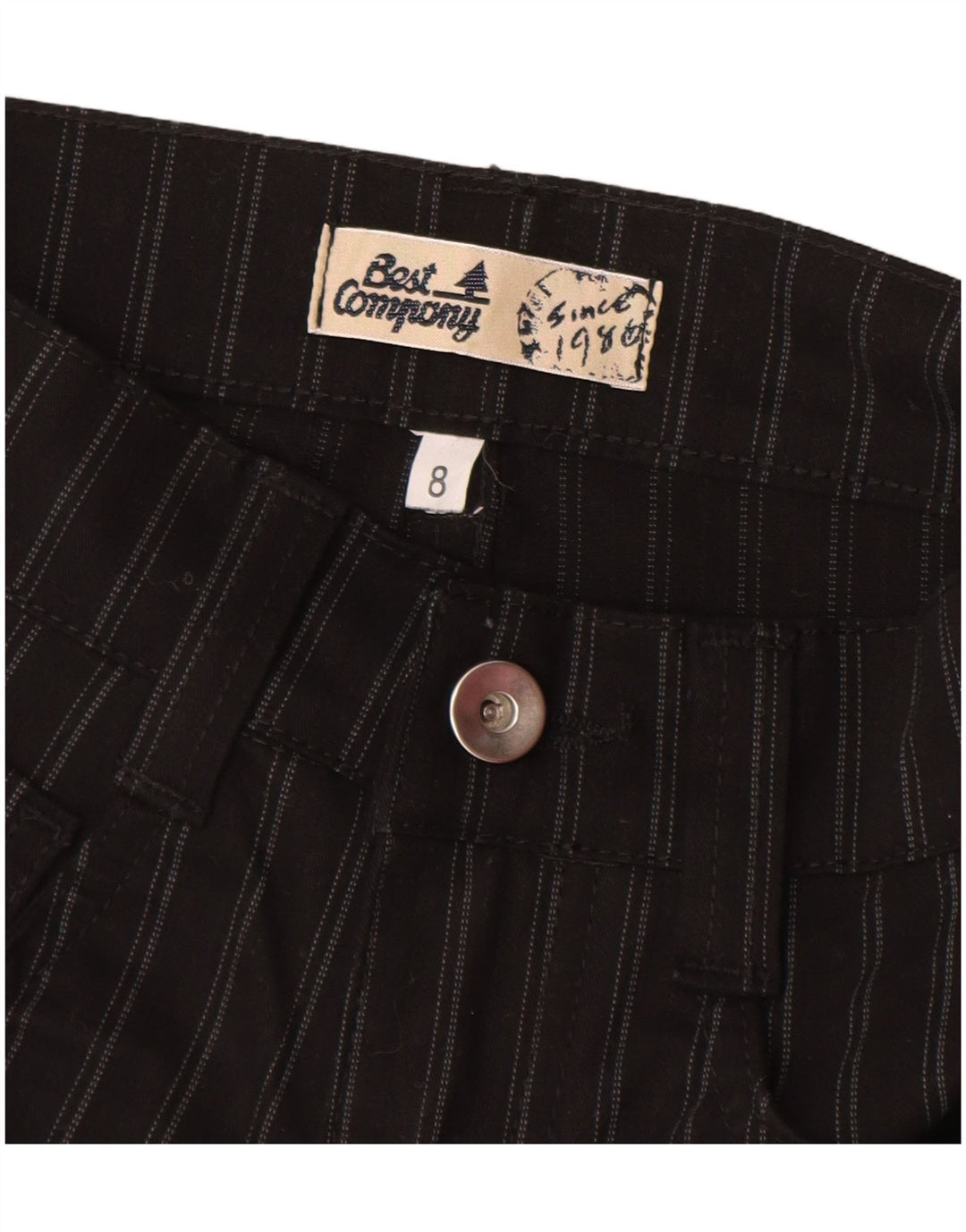 ΚΑΛΥΤΕΡΗ ΕΤΑΙΡΙΑ Κορίτσια Casual Παντελόνια 7-8 ετών W24 L25 Μαύρη ρίγα