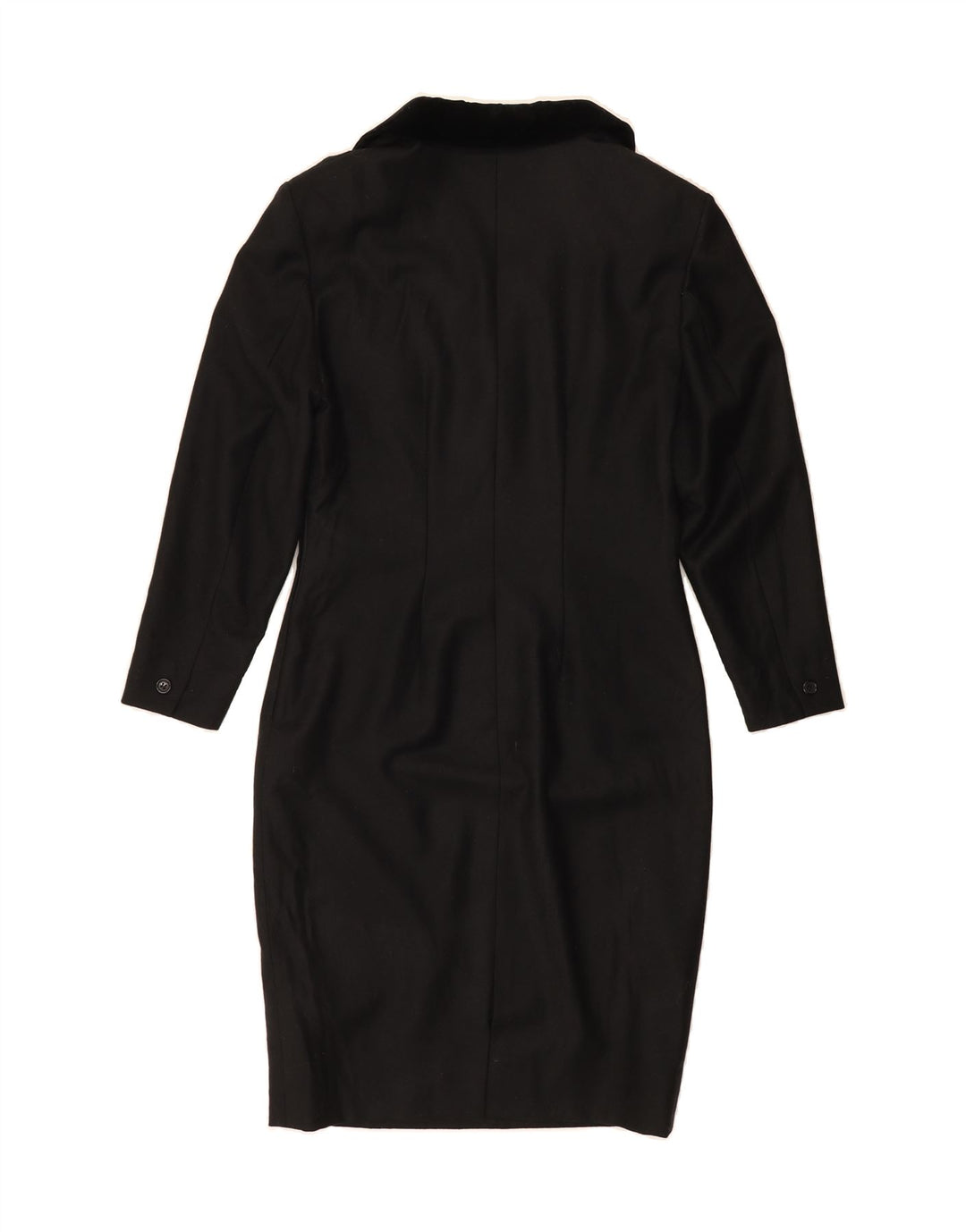 PRIVILEGIO Womens Sheath Dress IT 44 Medium Black Virgin Wool Vintage Privilegio and Second-Hand Privilegio from Messina Hembry 