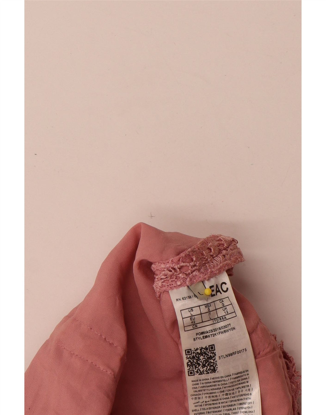 Γυναικείο φόρεμα με θήκη Guess UK 12 Medium Pink Floral Polyester