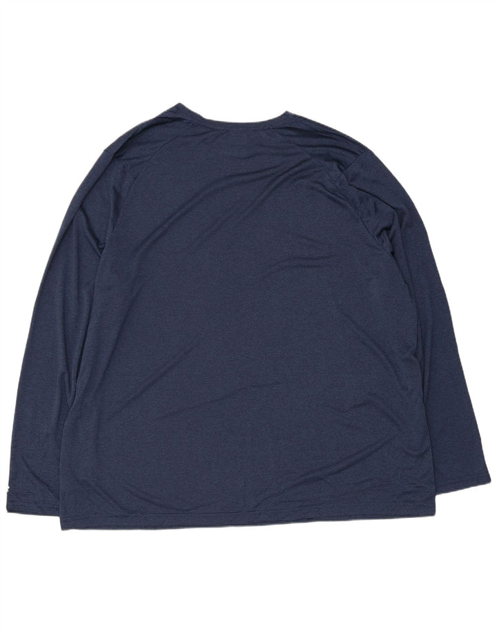 Russell Αθλητικό ανδρικό τοπ μακρυμάνικο 3XL Navy Blue Polyester