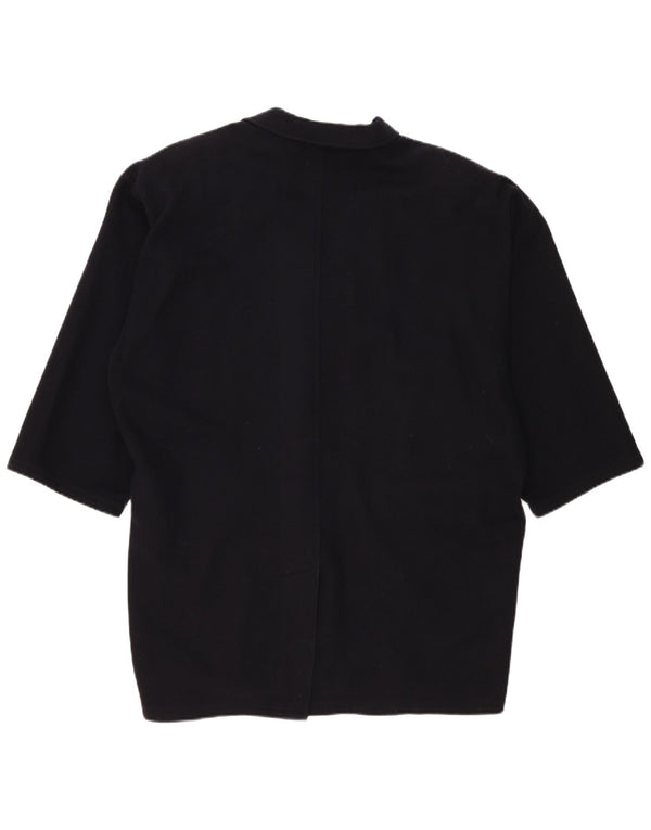 Vintage γυναικείο παραγάδι με 1 κουμπί σακάκι UK 22 3XL Navy Blue