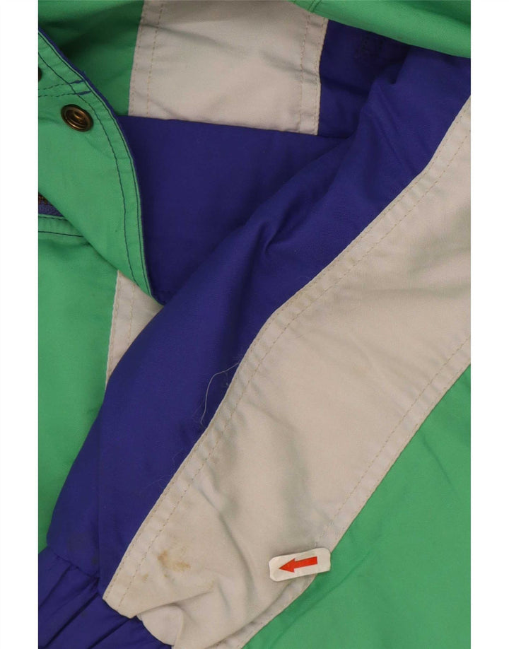 Sergio Tacchini Ανδρικό μπουφάν σκι με κουκούλα IT 54 2XL Blue Colourblock Polyamide