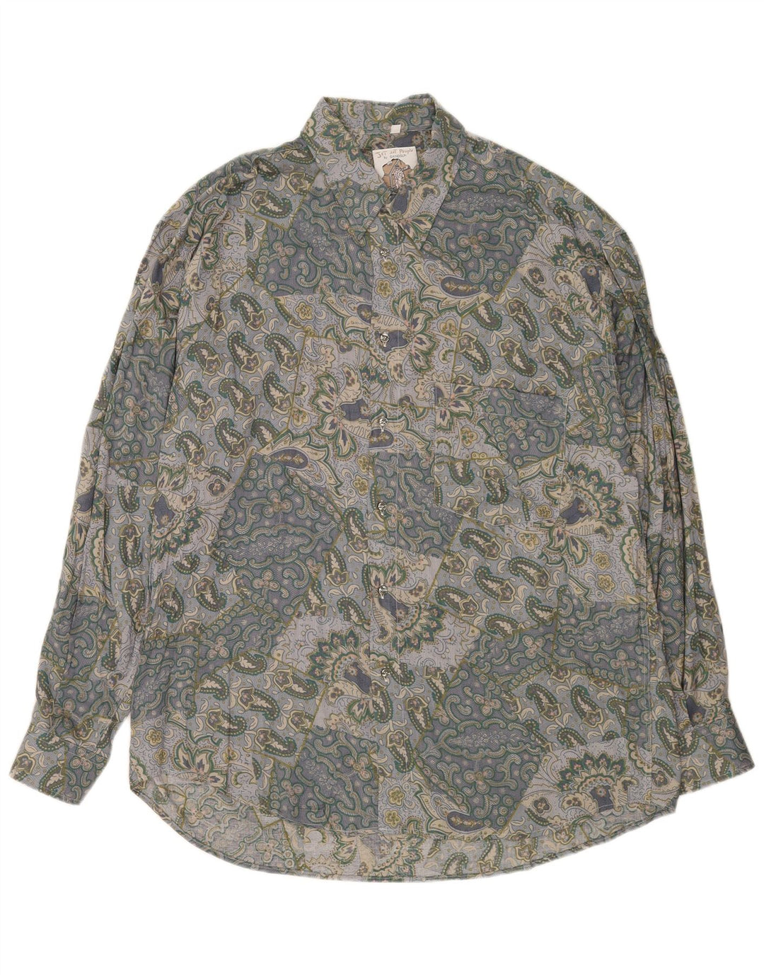 Ανδρικό πουκάμισο Gandolfi XL Γκρι Paisley Viscose