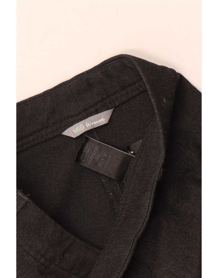 Marks & Spencer Γυναικείο ίσιο παντελόνι UK 16 Large W36 L31 Grey Polyester