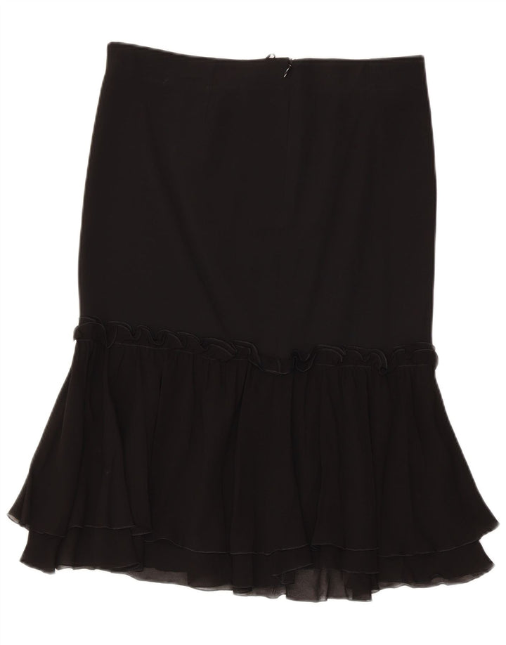 Iceberg Γυναικεία βολάν φούστα IT 44 Medium W32 Black Silk