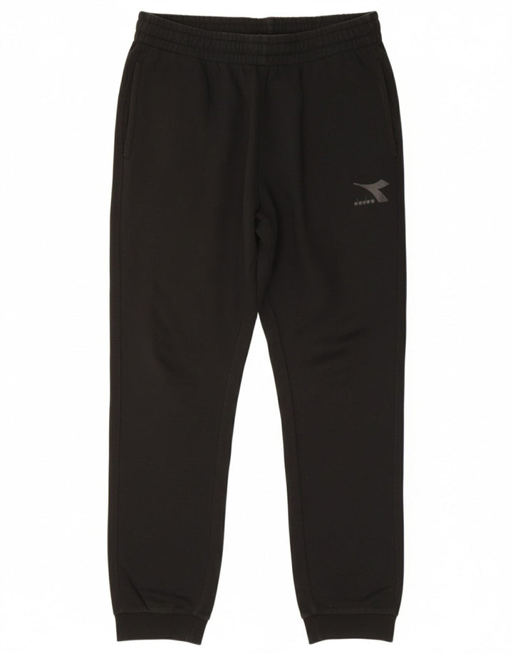 DIADORA Mens Tracksuit Trousers Joggers Medium Black Cotton