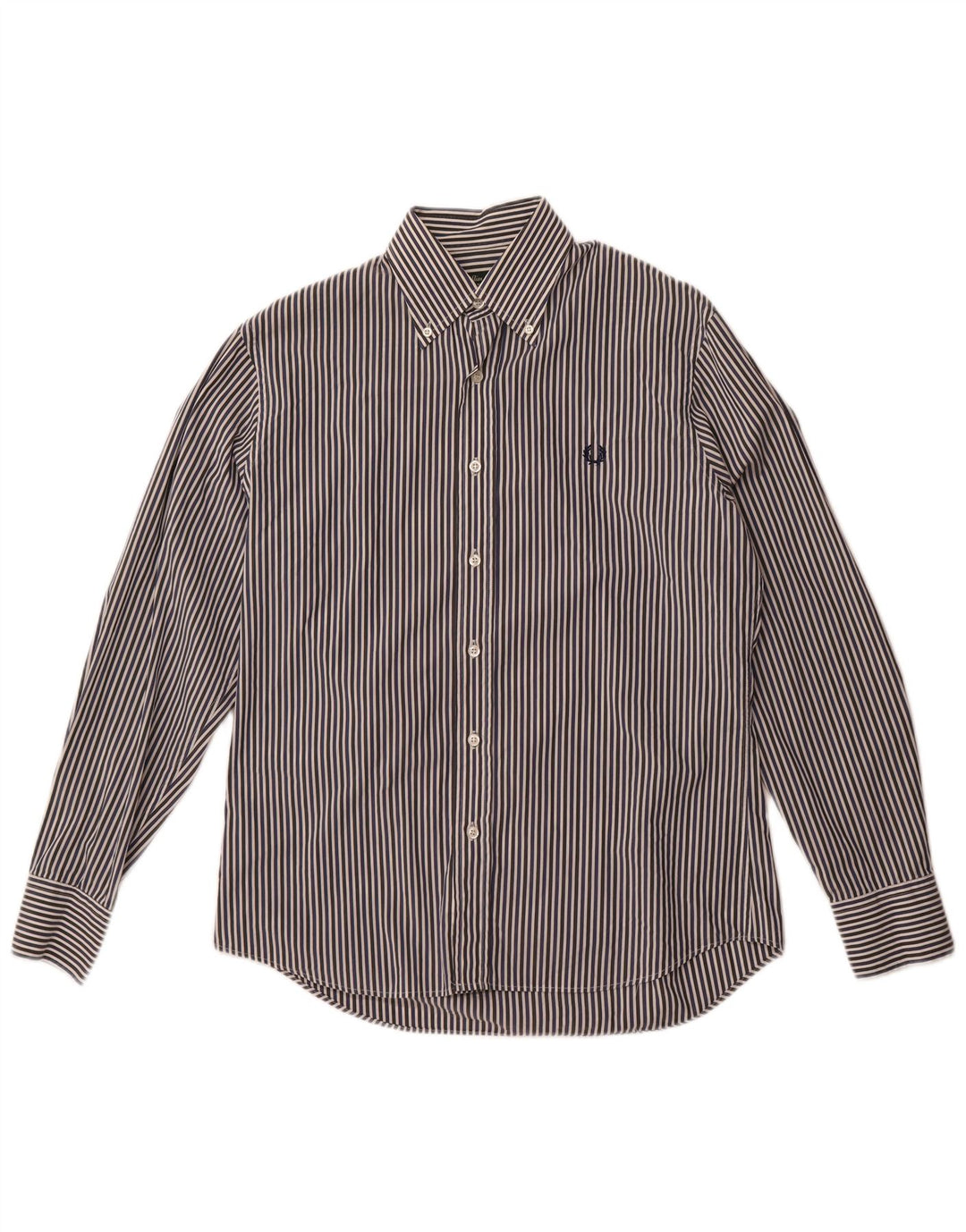 Fred Perry Ανδρικό πουκάμισο Slim Fit Βαμβακερό μεσαίο μπλε ναυτικό