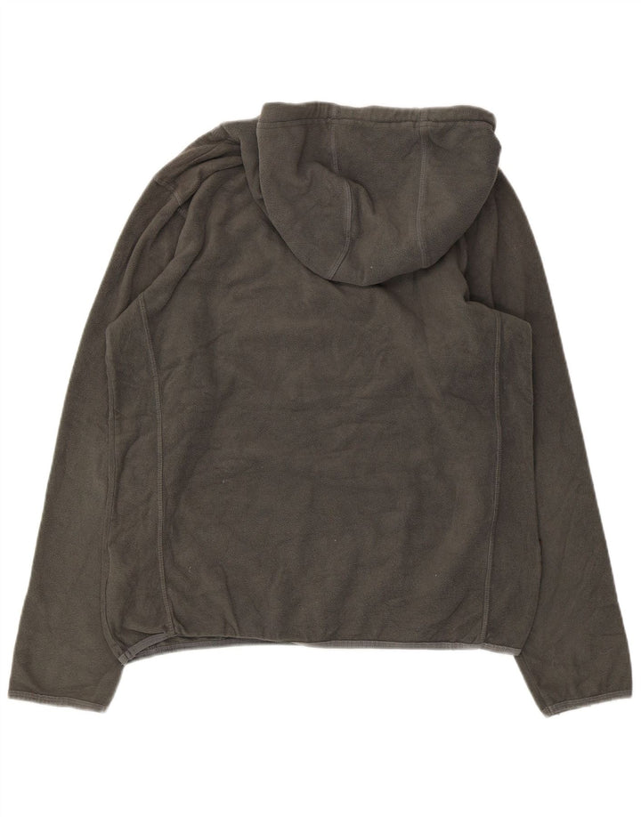 Mountain Warehouse Womens Hooded Fleece Jumper UK 14 Large Grey Polyester