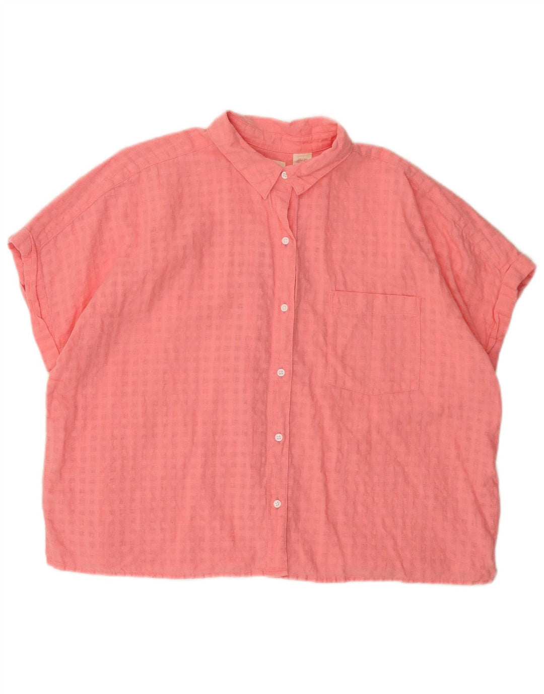 Γυναικείο κοντομάνικο πουκάμισο Levi's Oversized UK 16 Large Pink Check