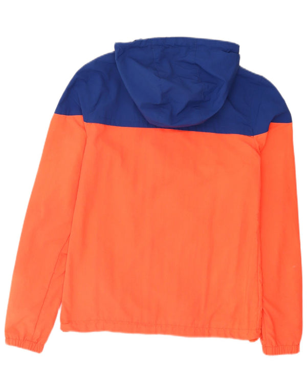 Ανδρικό μπουφάν βροχής με κουκούλα SUPERDRY UK 34 XS Orange Colourblock Nylon