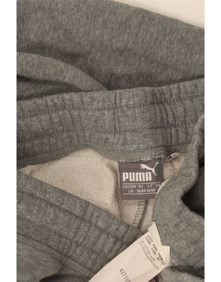 Ανδρική αθλητική φόρμα Puma Παντελόνι μεγάλο γκρι βαμβακερό
