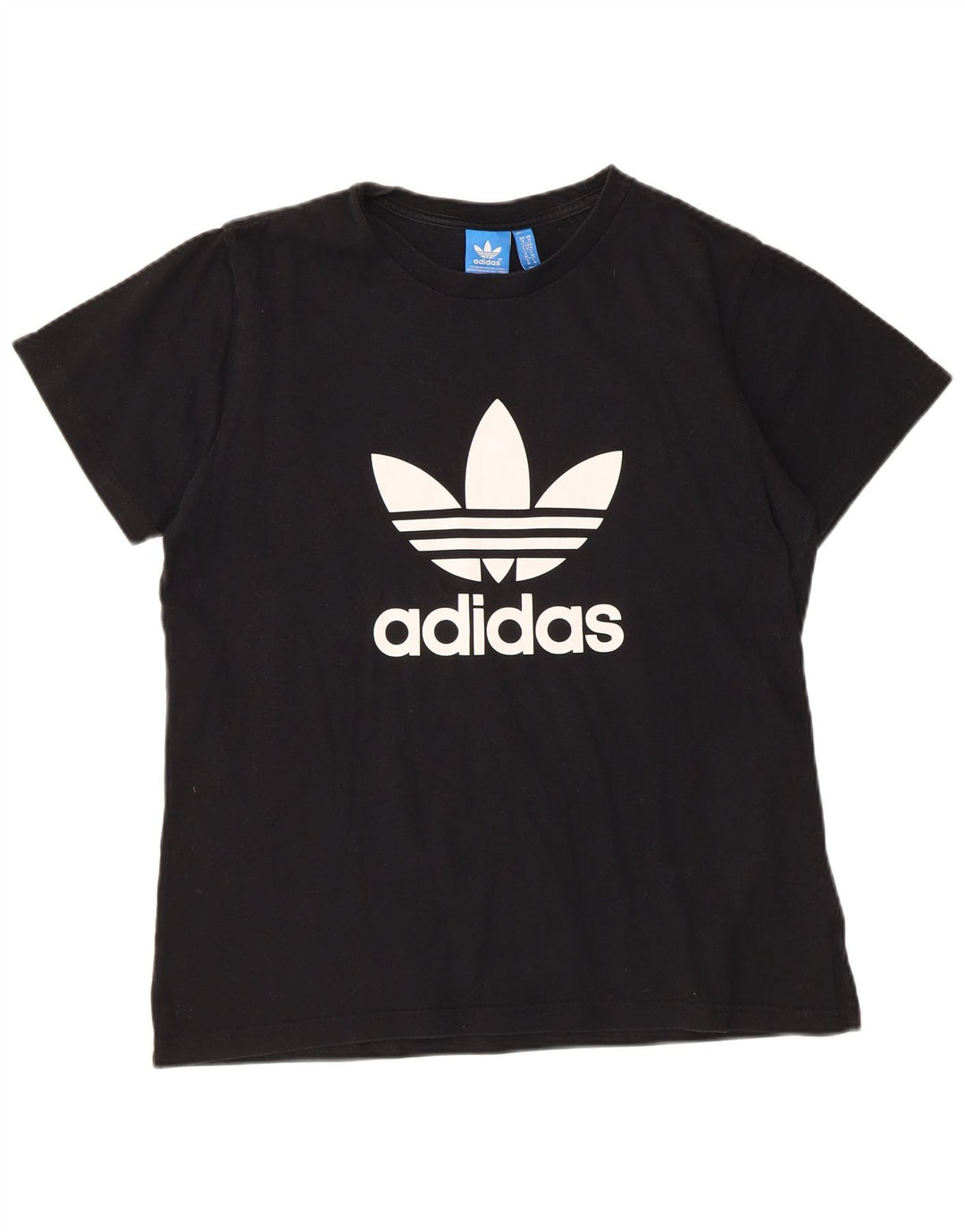 Ανδρικό γραφικό T-Shirt ADIDAS Top Μεσαίο μαύρο βαμβακερό