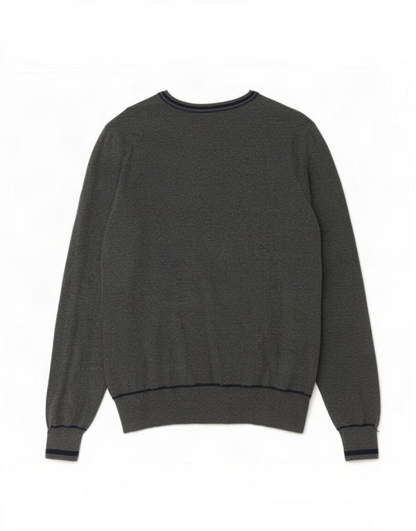 Ανδρικό πουλόβερ Zara Graphic V-Neck Jumper Medium Grey