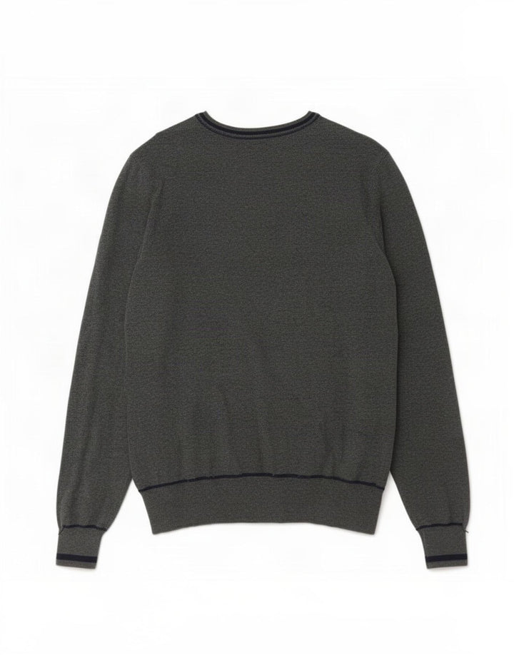 Ανδρικό πουλόβερ Zara Graphic V-Neck Jumper Medium Grey