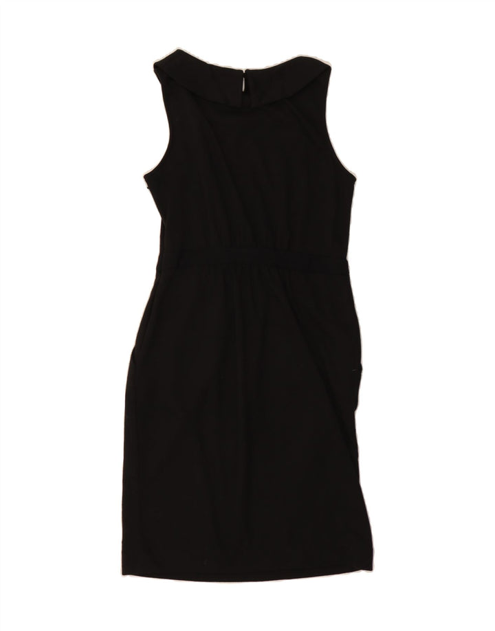 J. CREW Womens Sleeveless Bodycon Dress US 8 Medium Black Polyester Vintage J. Crew and Second-Hand J. Crew from Messina Hembry 