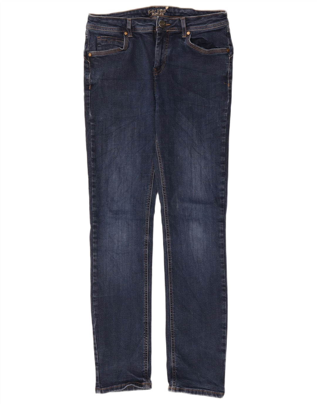 Marks & Spencer Γυναικεία Per Una Slim Jeans UK 12 Medium W32 L30 Navy Blue